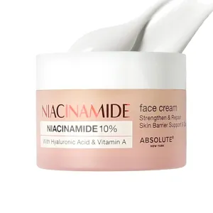 Absolute New York Niacinamide 10% Face Cream – Hyaluronic Acid & Vitamin A, 60g